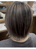 バレイヤージュカラー/グレージュ