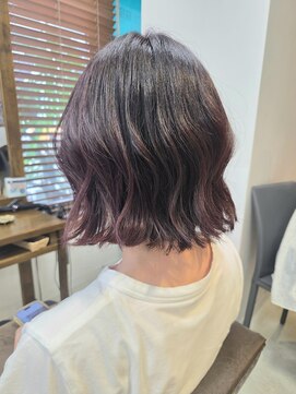 トリコ 荻窪店 30代/40代/ママさん/結べるボブ/大人ボブ/ピンクラベンダー