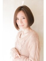 オハナ(ohana)&nbsp;【ohana/表参道】前下がりストレートパーマワンサイド耳掛けボブ