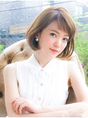 ふんわりボブでガーリーな印象に☆