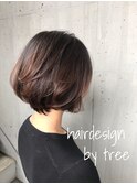ノンブローでおさまる大人 ショート『Tree hairsalon 』本厚木