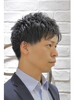 ヨシザワインク プレミアム 築地店(YOSHIZAWA Inc. PREMIUM)&nbsp;クセ毛風パーマビジネスネープレスショート/刈り上げ/20代30代