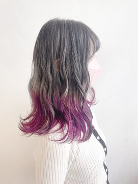 キャンディーエッグ(Candy egg) 原口☆カラーバターパープルグラデ☆福岡久留米