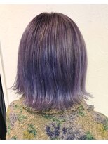 ランダ(LANDA.)&nbsp;パープル×切りっぱなしボブ
