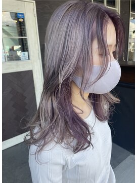 ムード マグ レーベル 南松本(MOOD Mag Label) 【MOOD】１０代２０代/ラベンダーカラー/インナーカラー/