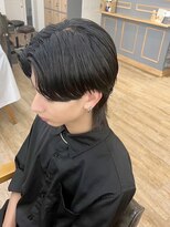 ネオリーブ クーロ メゾン 横浜(Neolive curro Maison)&nbsp;韓国センターパート×ウルフカット[メンズ]