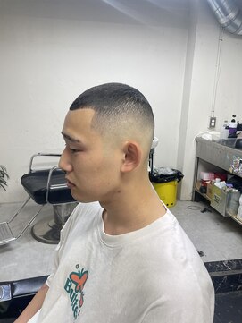 メリケンバーバーショップ フクオカ(MERICAN BARBERSHOP FUK) イージーパーマスキンフェードバーバー