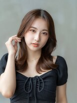 エースハバナ 渋谷(1 HAVANA)&nbsp;大人かわいい／20代30代／バングカット／オリーブベージュ