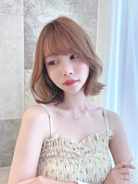 ロンドローズ 名古屋(Lond damaskRose) 顔周り ダブルカラー 名駅 ブリーチ 髪質改善 ボブ 韓国 180