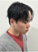 メンズマッシュパーマ波巻きスパイラルパーマニュアンスパーマ