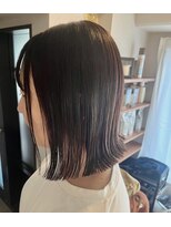 スケール(SCALE)&nbsp;ビターブラウン×切りっぱなしボブ