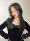 髪質改善ワンホンレイヤー韓国ヘアイルミナカラーボブ顔まわり