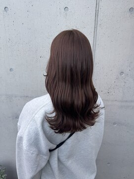 アチーブ ヘア デザイン(achieve hair design) ダークグレージュニュアンスカラーツヤ髪ロングヘア20代30代40代