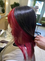 オモルフィ ひばりヶ丘店(Omorfi)&nbsp;インナーカラー　ダブルカラー　ワインレッド