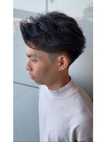 アメラボ 植田山店(Amelab)&nbsp;【毛流れパーマ】ビジネスショート　ニュアンスパーマ