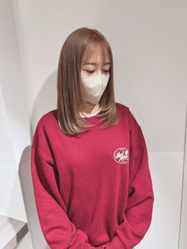 ブロッサム 保谷(Blossom) 10代20代大人かわいいダブルカラーブリーチミルクティーカラー