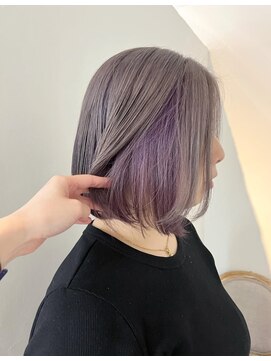 ヘアメイク アリエス 岩切店(HAIR MAKE aries) プラチナベージュ×ハイドランジア