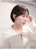 ▽まるみショート ミニウルフブリーチなし前髪ミディアム新宿