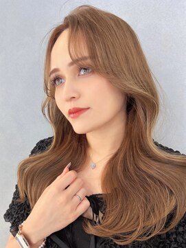 シー(See.) 韓国へアレイヤーカット顔周りカットブリーチなしカラーA