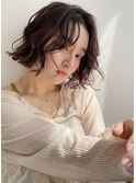 大人可愛いゆるふわボブ/ショコラブラウン