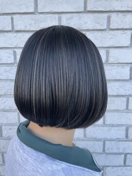 オーガニックエコ 川越(organic+eco) 30代40代◎秋カラー◎コントラストグレージュハイライト×ボブ