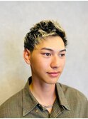 アップバング風/ショート/ツーブロック/オシャレ感/メンズ