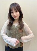大人可愛いハッシュレイヤーロング
