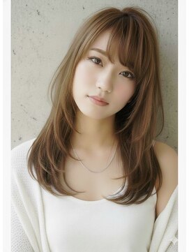 ヘアサロンエムフィス 池袋東口(HAIR SALON M Fe's) 前髪×小顔×レイヤカット×髪質改善×透明感ベージュ×韓国UP