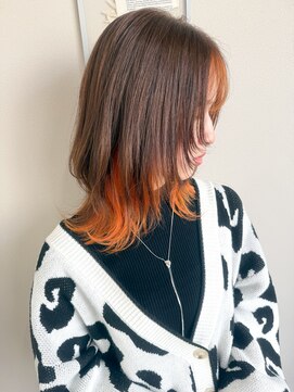 オル(Olu) 【MASAYA】マッシュウルフショートボブイヤリングカラー