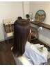 [リピート率90%超え]   大人気ハーフ縮毛矯正(一部分)＋カット　￥9900→9500