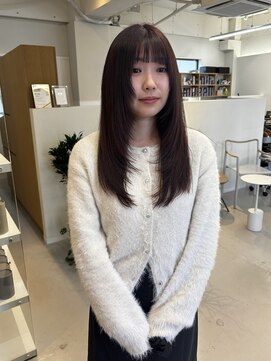 ルブランヘアギャラリー(Le blanc hair gallery) 顔まわりレイヤー×ピンクベージュ