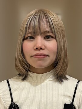 マッシュマシェラ(MASHU MACHELA) ミルクティーベージュ／透明感カラー／ブリーチ／レイヤーカット