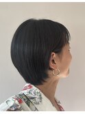 耳掛けショートボブ