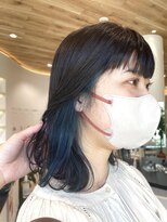 ケンジ 平塚 アネッタ(KENJE annetta) 【インナーカラー特集】ブルーインナーカラー