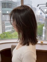 サボ 栄店(sabo) 顔まわりレイヤー × ダークブラウン