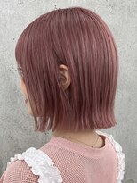 ゲーム 梅田(GAME) ピンクベージュ:ケアブリーチ:タッセルボブ