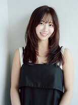 ラパンセ ブルー(LA PENSEE BLEU)&nbsp;ミディアムレイヤー　顔まわりカット　ショコラブラウン