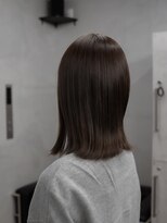 ネイヴィル 銀座(navile)&nbsp;切りっぱなし外ハネボブ×グレージュ