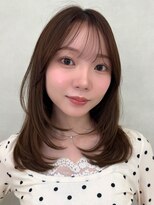 アッシュ 新杉田店(Ash)&nbsp;新杉田顔周りレイヤーカットダブルカラー白髪ぼかしハイライト