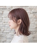トータルビューティサロン シェリ(total beauty salon cheri) クラッシーピンク×ミディアムフェイスレイヤー