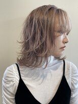 えぃじぇんぬヘア(Hair) ハイトーンミディレイヤー