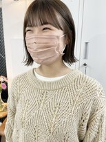 イコ 表参道原宿(ico)&nbsp;アッシュベージュ イルミナカラー ミニボブ 切りっぱなし