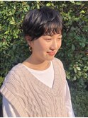 シースルーバング×大人エアリーハンサムショート◎30代40代50代