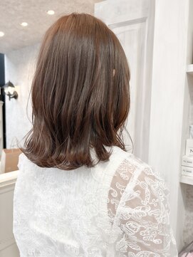 キャアリー(Caary) 福山市美容室Caary人気 可愛い柔らか秋冬パープルベージュカラー