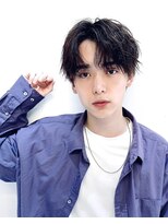 コンマヘアツイストスパイラル黒髪韓国20代30代40代表参道