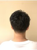 ビジネスショートアップバング／床屋