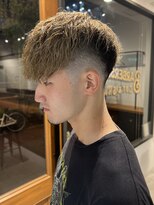 フリーク バーバーショップ 都島店(FREAK BARBER SHOP) ブリーチパーマツイストスパイラルスペインカール