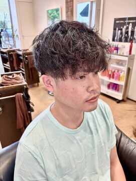 リシェールグリーン 越谷花田店(RICHAIR GREEN) ダークアッシュ/アッシュブラック/カルマパーマ/ベリーショート