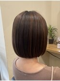 【髪質改善ストレート×ボブ】カール/鎌取/林愛華