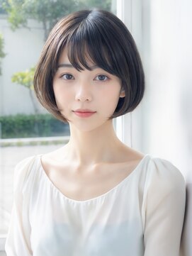 ネオンヘアー(neon hair) ☆大人かわいい☆ショートボブ☆レイヤー☆纏まり☆前下り